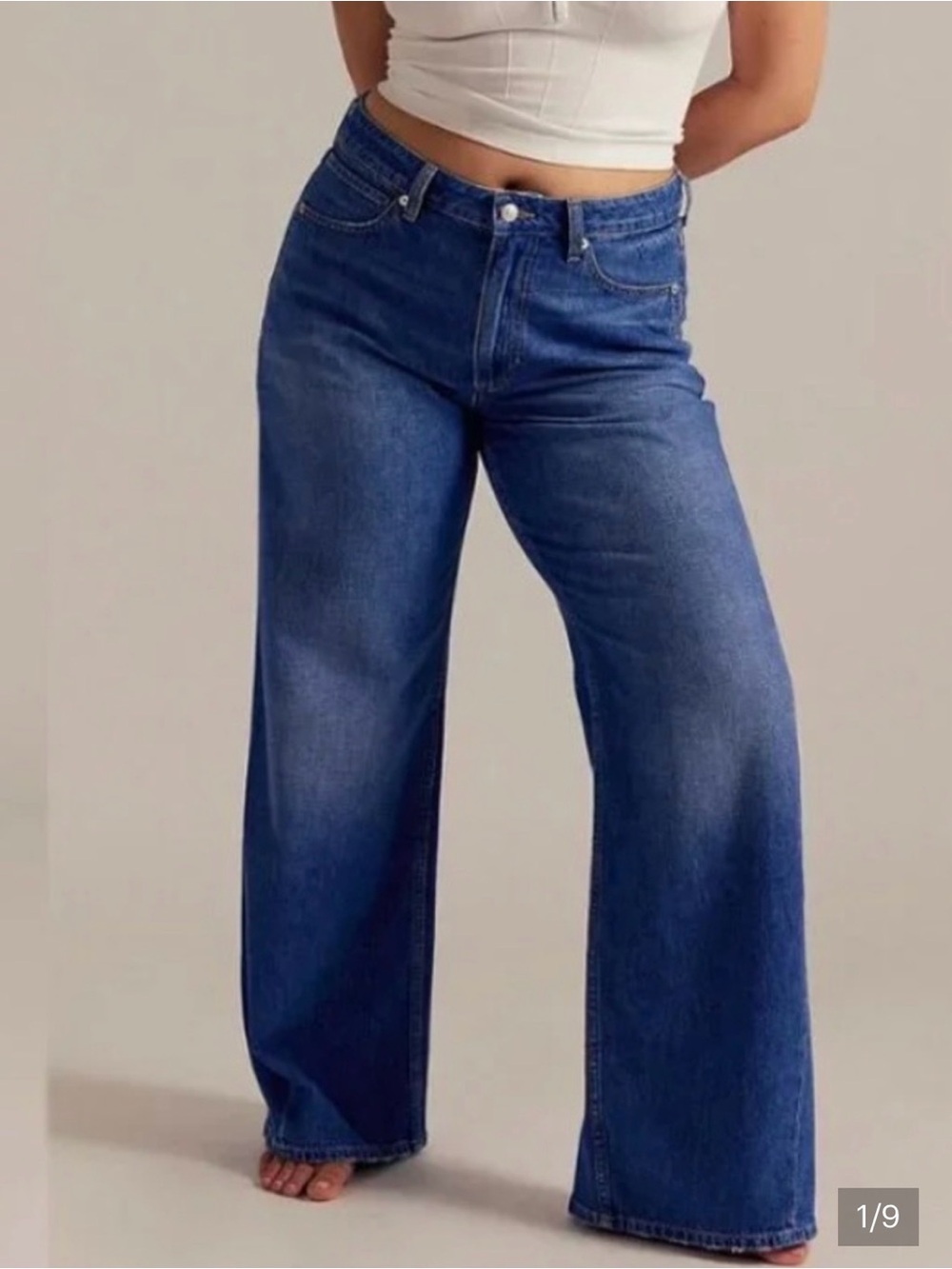 Free People Crvy Graceland Low Rise Straight Jeans